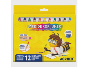 Lápis de Cor Jumbo 12 Cores